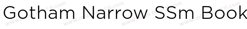 Gotham Narrow SSm Book Regular字体转换